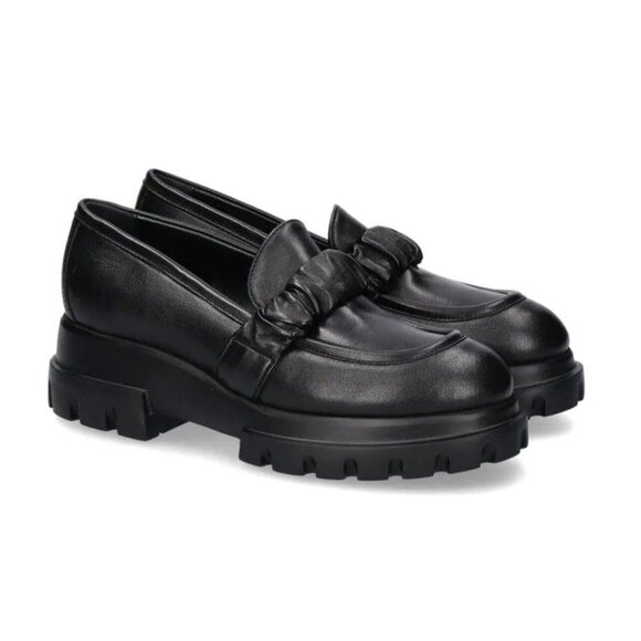 AGL Black chunky-sole loafers “Celeste” Size 8.5 Euro...